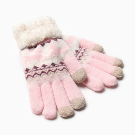 Female gloves on the lawsuit Minaku 22 cm pink-4