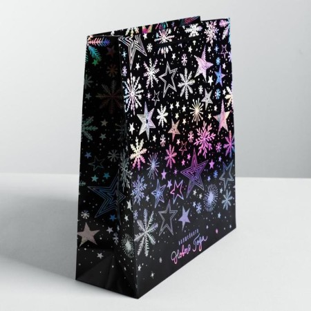 The holographic vertical package “Magic New Year”, m 26 x 30 x 9 cm, New Year-2