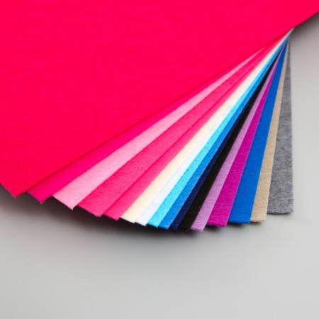A set of hard felt "Astra" (16 pcs) Assorted, 1 mm, 180 g, 20x30 cm-1