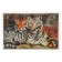Carty clock is wall-mounted, interior "tigers", silent, 30 x 20 cm