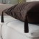 Pillowcase "Katherine", size 45x45 cm, chocolate color