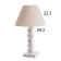 Sophia table lamp white 1x40W E27 35x35x56cm