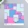 Scrapbooking paper bilateral "bright geometry" density 180 g 15.5x17 cm