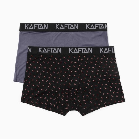 Набор трусов KAFTAN "Hot Stop" 2 пары, цв. черный/серый, р-р 52-3