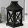 Climber wood, metal for 1 candle "Lantern" Black 18x18x35 cm