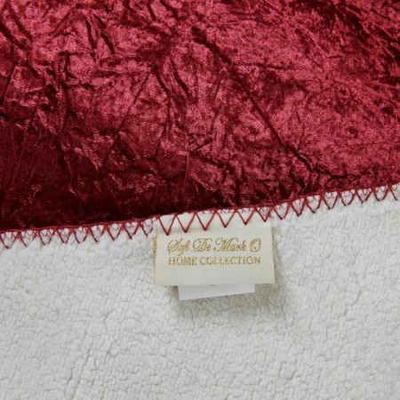 "Undine" bedspread, size 220x240 cm, burgundy color-1