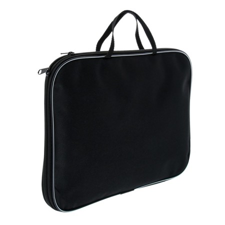 Folder with handles textile A4, 350 x 270 x 20 mm, calligrata "office", nylon 600D, two -tone Kant, black-1