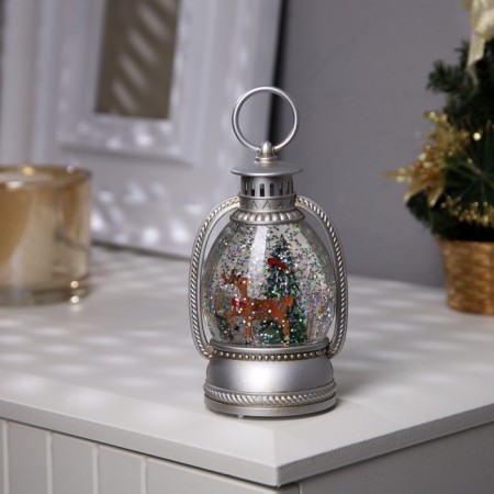 LED figure "Deer and Christmas tree" 7 × 12.5 × 6.5 cm, plastic, batteries AAAX2 (not in the kit), glow warm white-1