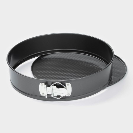 A set of baking forms “Elin. Circle ”, 3 subjects: D = 24/26/28 cm, removable bottom, anti -stick coating, black color-4