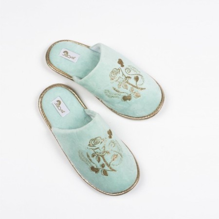 Women's slippers Rose, size 39, Aqua color-1