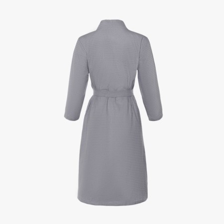 Women's waffle robe and I am 3/4 sleeve, size 42-44, gray, 100% cotton, 200g/m2-8