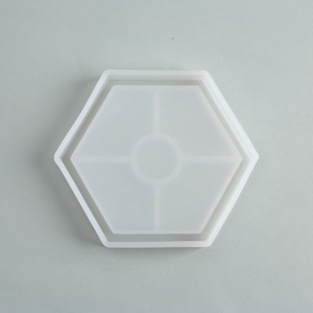 Set for creating a gypsum pan with dried flowers "hexagon"-3