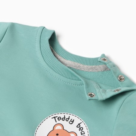 Kit for children (jumper, trousers), dusty mint color, height 92 cm-1