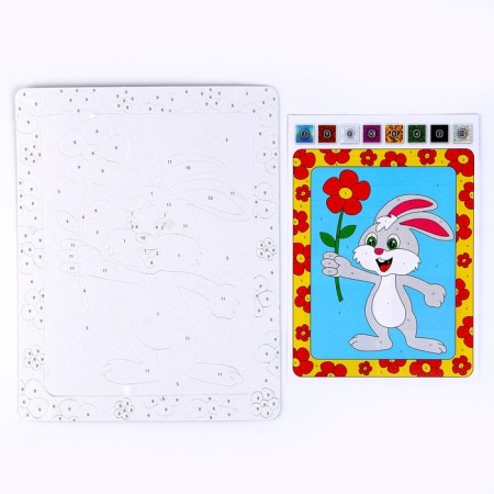 A set of creative creativity "Flooding with color foil. Bunny ", series Foil Art-1