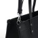 Women's bag with lightning, textura, average size, black color