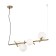 Suspended lamp Freya Fr5259PL-04BS Blossom, 920x260x1730 mm, G9, 4x25W, brass color