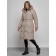 Coat insulated winter female, size 50, color light brown