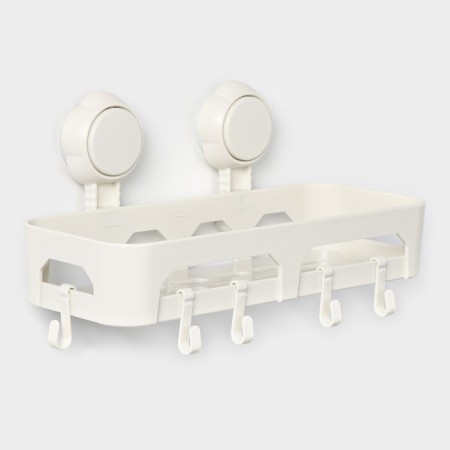 Regiment on vacuum suction cups, 30 × 13 × 16 cm, white color-2