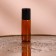 Window bottle for perfume, with a glass roller, 5 ml, brown color/black