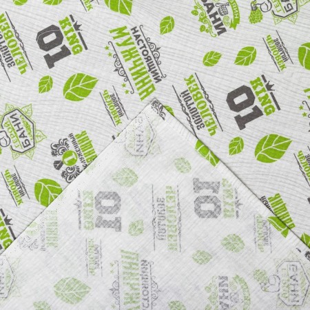 A towel for the bath "Hero Bath" 80x150 cm, 100% HL, waffle leaf-3