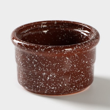 Ceramisu baking form, 170 ml, d = 7 cm, h = 5.3 cm, brown color