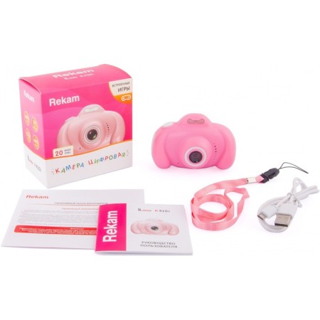 Rekam ILOOK K410i, 20 MP, 2 ", 720p, SD, pink camera-3
