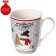 Porcelain shade mug "New Year. Snowman in a scarf ", 350 ml