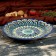 Plate of the Rishtan ceramics "Flowers", 23 cm, blue