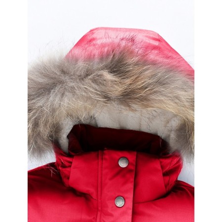 Winter park for a girl, height 146 cm, red color-3