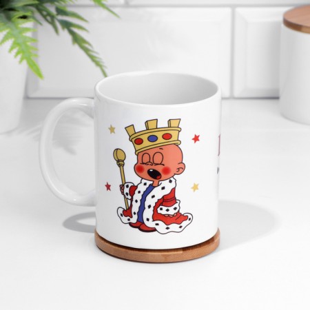 Sublimation mug "Simply king", with application, 320 ml-1