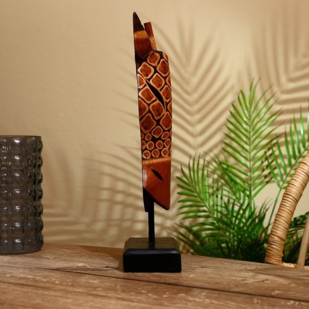 Mask "Zebra" on a stand, Albezia 40 cm-4
