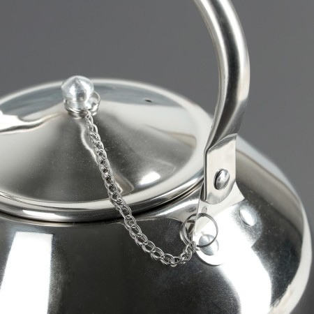 Hot teapot made of stainless steel "Arkady", 3 l, chrome color-2
