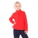 Jumper children's fleece, red color, height 146 cm