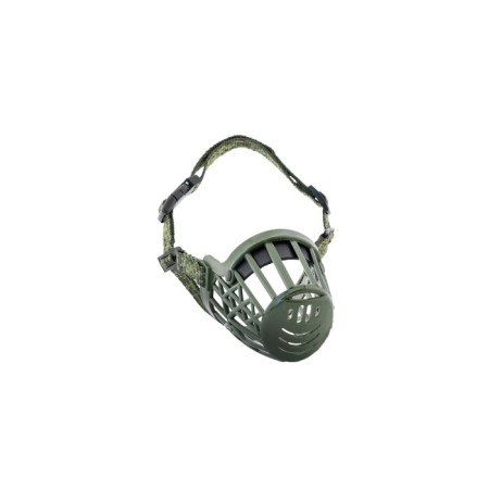 Plastic muzzle No. 1, 14 cm (spitz), khaki/camouflage-1
