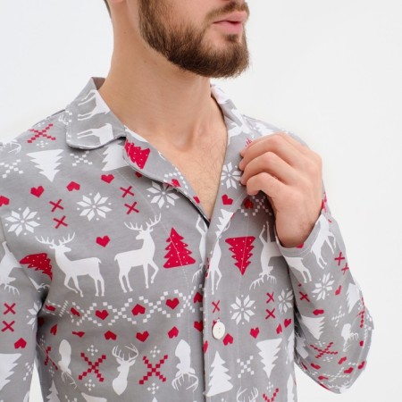 Pajama New Year's male KAFTAN "Scandinavia", size 52-3