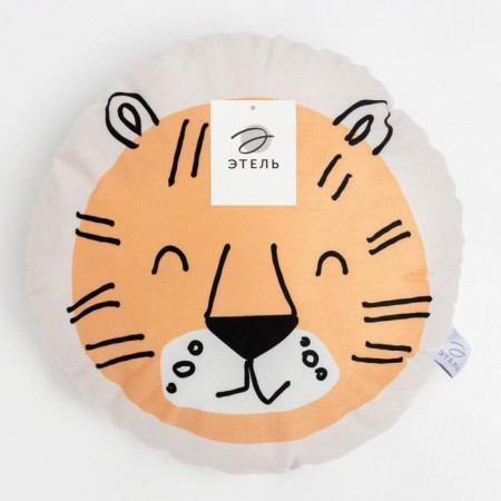 Decorative Ethel Pillow "Tiger", 40x40 cm, velor, 100% polyester-4