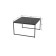 Journal table "Over", 670 × 670 × 400 mm, metal, MDF, color black marble