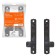 AIRLINE adapter, for fastening the license plate frame, plastic