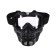Mask glasses for motor vehicles, collapsible, transparent visor, black color