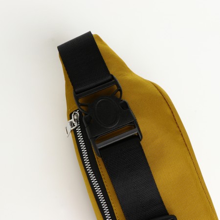 Lightning waist bag, 2 outer pockets, yellow color-3