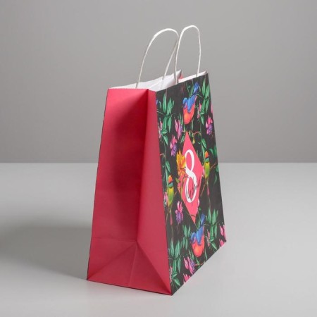 Package gift craft, packaging, “March 8”, 28 x 32 x 15 cm-1
