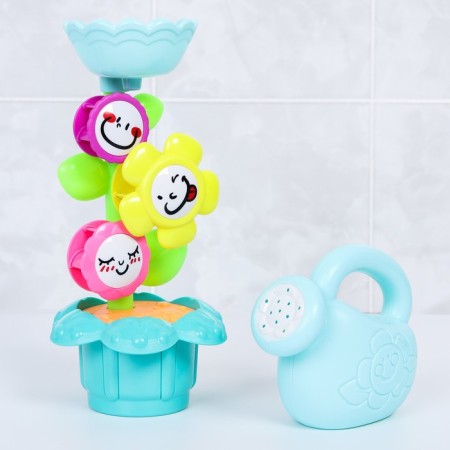 A set of bath toys "Panda and Flower", 3 objects, on suction cup-4