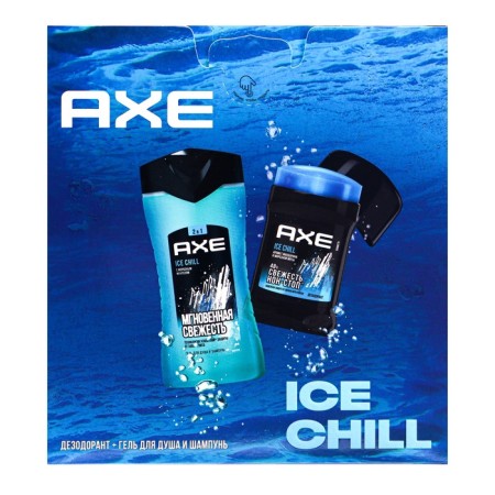 Подарочный набор мужской AXE "Ice chill": дезодорант, 50 мл + гель для душа, 250 мл-8