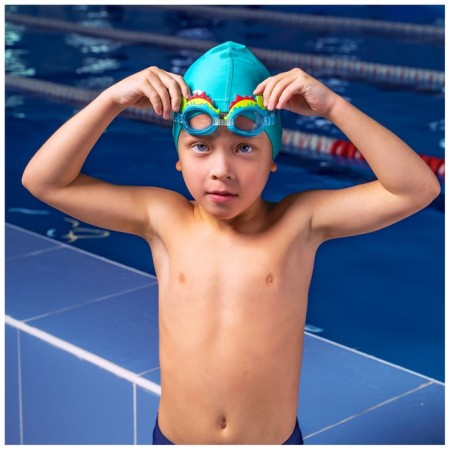 Glasses for swimming children's Onlytop "Dinosaurus", Berushi, Blue Color-2