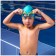 Glasses for swimming children's Onlytop "Dinosaurus", Berushi, Blue Color