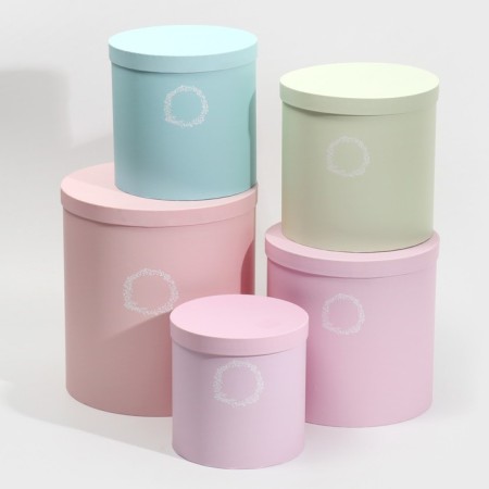 Set of boxes 5 in 1, gift packaging, “Mix 17”, 23 x 23 x 25 - 15 x 15 x 15 cm-14