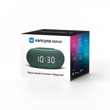 Smart column VK capsule mini (MRC02SG), voice assistant Maroussia, 5W, Wi-Fi, BT4.2, Green-13