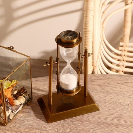 Sanding clock "Rotation" Brass (5 min)