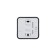 SE BLANCA switch, 10 A, 1 key, IP20, overhead, backlight, anthracite, Blnva101116