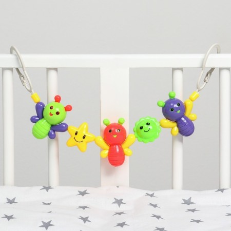 Stretching to a stroller/crib "butterflies", 3 toys, crumb I-6